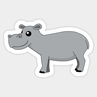 Hippo Sticker